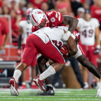 Caleb Tannor vs Josh Henderson 2022 Nebraska Indiana football
